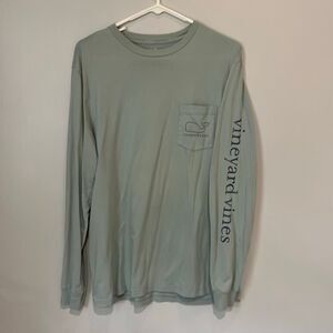 Vineyard Vines Mint Long Sleeve Shirt Mens Medium 100% Cotton #785